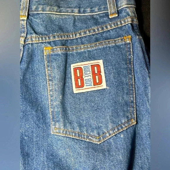 Bugle Boy Deadstock 100% Cotton High Rise Denim Blue Jeans Size 29 waist - Picture 4 of 14